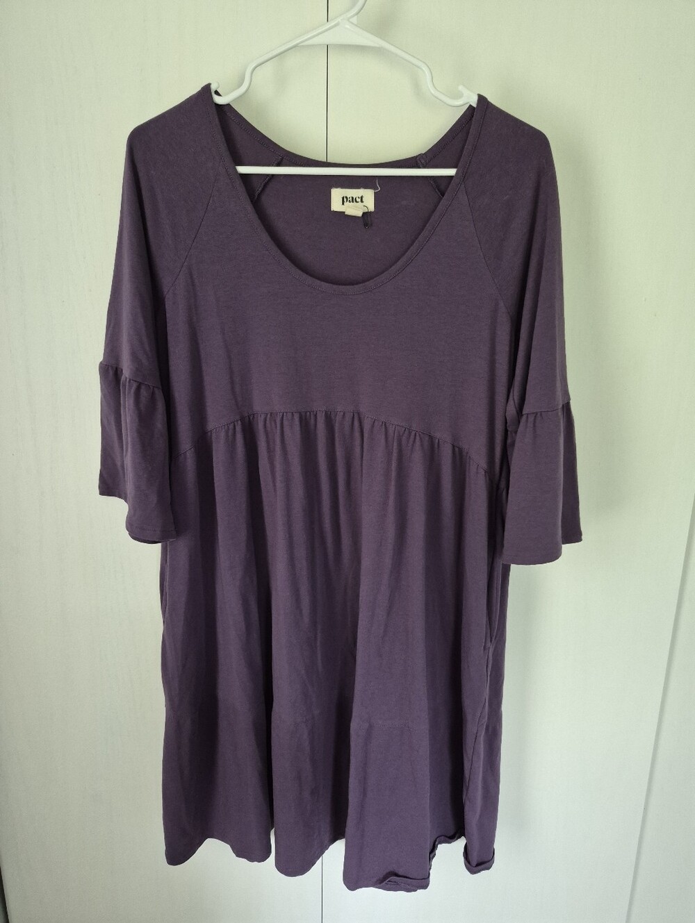 Pact Organic Cotton Purple Revive Dress